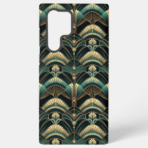 Emerald en goud art deco thema samsung galaxy hoesje