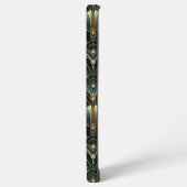 Emerald en goud art deco thema samsung galaxy hoesje (Linkerkant)