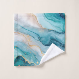 Emerald en goud marmeren elegantie washandje