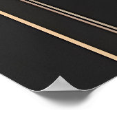 Emerald en Goud Minimalisme Poster (Hoek)