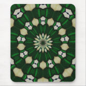 Emerald en Ivory Radial Mousepad Muismat (Voorkant)