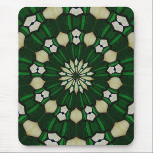 Emerald en Ivory Radial Mousepad Muismat