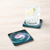 Emerald en Paarse Galaxy Bier Onderzetter (Rechterzijde)