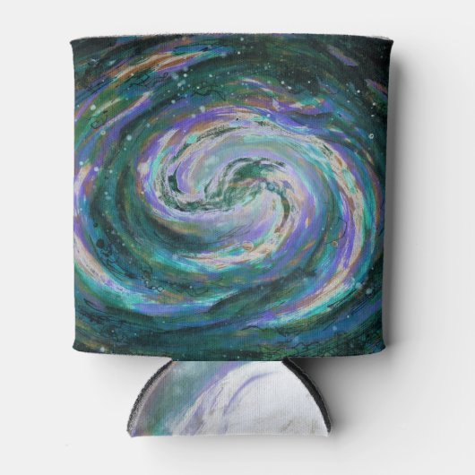 Emerald en Paarse Galaxy Blikjeskoeler (Voorkant)