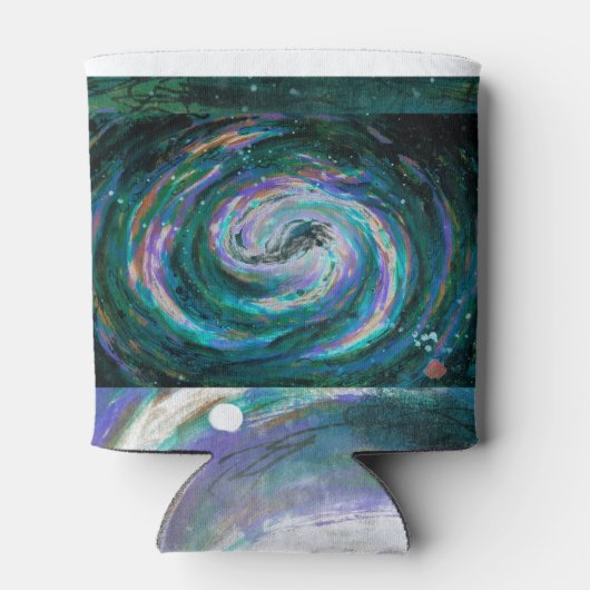 Emerald en Paarse Galaxy Blikjeskoeler (Achterkant)