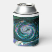 Emerald en Paarse Galaxy Blikjeskoeler (Blikje Achterkant)