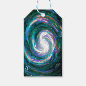 Emerald en Paarse Galaxy Cadeaulabel (Voorkant)