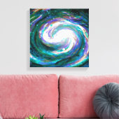 Emerald en Paarse Galaxy Canvas Afdruk (Insitu (Woonkamer))