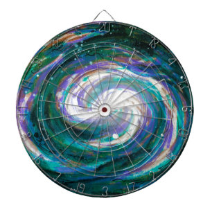Emerald en Paarse Galaxy Dartbord