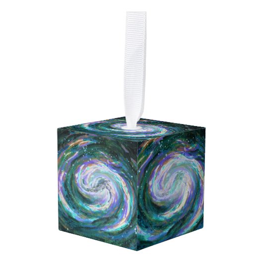 Emerald en Paarse Galaxy Decoratie (Voorkant hoekig)