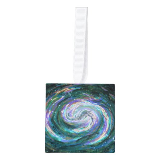 Emerald en Paarse Galaxy Decoratie (Voorkant)