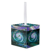 Emerald en Paarse Galaxy Decoratie (Achter hoekig)