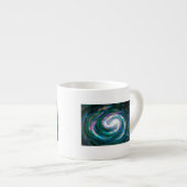 Emerald en Paarse Galaxy Espresso Kop (Voorkant rechts)
