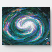 Emerald en Paarse Galaxy Fotoplaat (Voorkant)