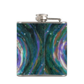 Emerald en Paarse Galaxy Heupfles (Achterkant)