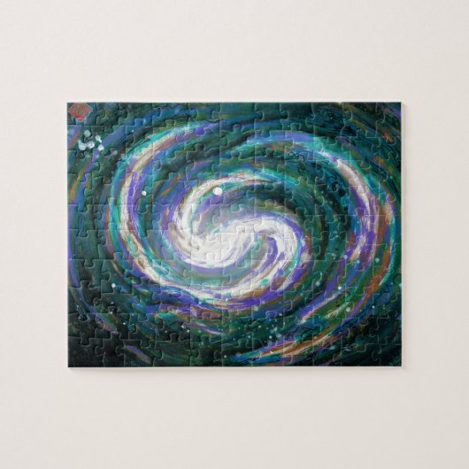 Emerald en Paarse Galaxy Legpuzzel (Horizontaal)