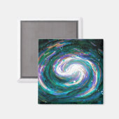 Emerald en Paarse Galaxy Magneet (Voorkant / Achterkant)