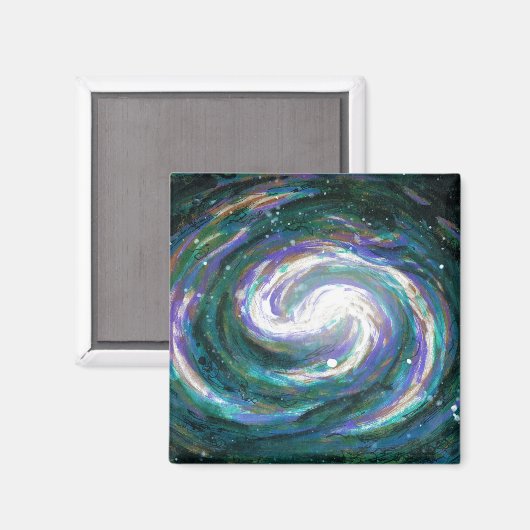 Emerald en Paarse Galaxy Magneet (Voorkant / Achterkant)