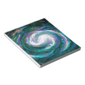 Emerald en Paarse Galaxy Notitieblok (Schuin)