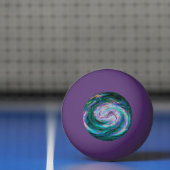 Emerald en Paarse Galaxy Pingpongbal (Net)