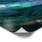 Emerald en Paarse Galaxy Poster (Hoek)