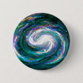 Emerald en Paarse Galaxy Ronde Button 5,7 Cm (Voorkant)