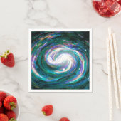 Emerald en Paarse Galaxy Servet (Insitu)