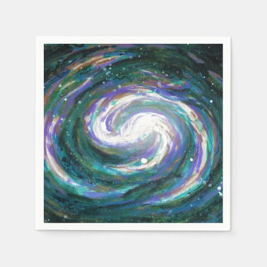 Emerald en Paarse Galaxy Servet (Voorkant)