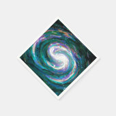 Emerald en Paarse Galaxy Servet (Hoek)