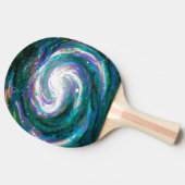 Emerald en Paarse Galaxy Tafeltennisbatje (Zijkant)