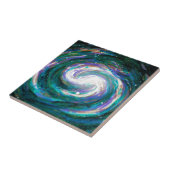 Emerald en Paarse Galaxy Tegeltje (Zijkant)