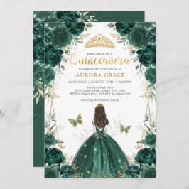 Emerald Enchanted Forest Quinceañera Princess Kaart