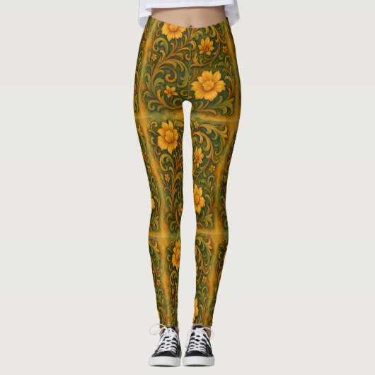 Emerald Enclave™ MaelstroMedia Botanical Reverie Leggings (Voorkant)