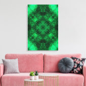 Emerald Energy Mandala Fractale Kunst Canvas Afdruk (Insitu (Woonkamer))