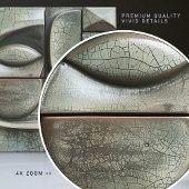 Emerald Enigma Abstracte keramische Tegel Tegeltje