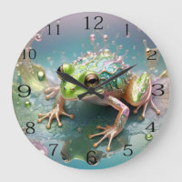 Emerald Essence: Groene kikker in fractale kunst