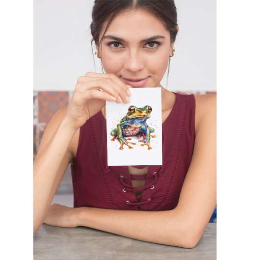 Emerald Eye Rainforest Frog Briefkaart