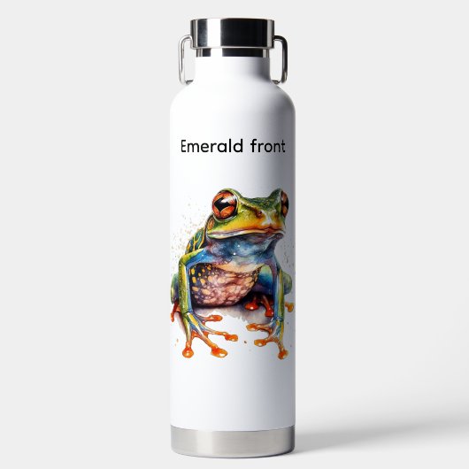 Emerald Eye Rainforest Frog Waterfles (Voorkant)
