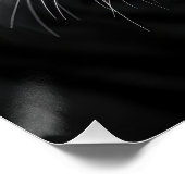 Emerald-Eyed Tiger Portrait - Black and White Perfect Poster (Hoek)