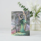 Emerald Fae Fantasy Fairy Briefkaart (Staand voorkant)