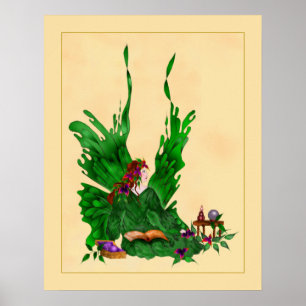 Emerald Faerie Poster