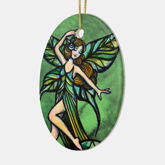 Emerald Fairy Keramisch Ornament (Links)