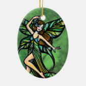Emerald Fairy Keramisch Ornament (Achterkant)