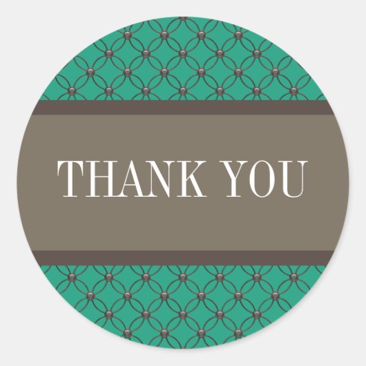 Emerald Fancy Lattice Dank u Stickers (Voorkant)