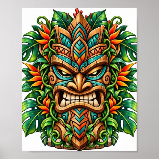 Emerald Fern Tiki Poster (Voorkant)