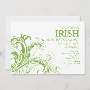 Emerald Ferns Invitation Kaart