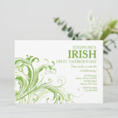 Emerald Ferns Invitation Kaart (Staand voorkant)