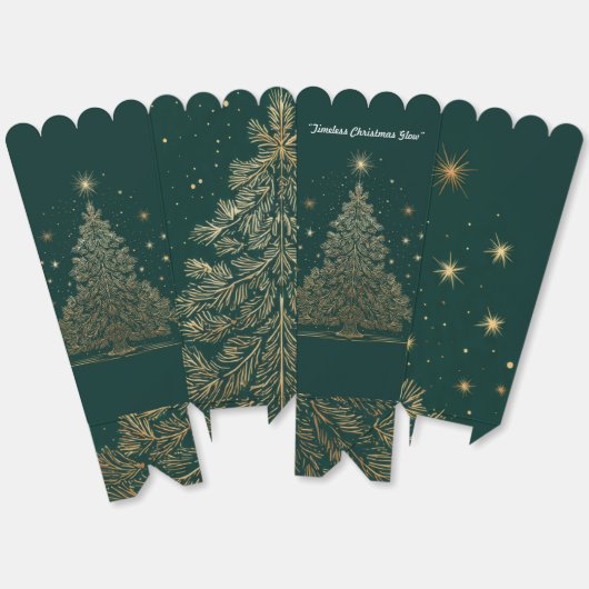 “Emerald Festive Opulence” Bedankdoosjes (Ongevouwen)