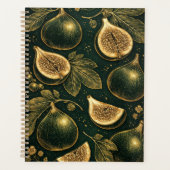 Emerald Fig Planner Cover Gold Botanical Accents  (Voorkant)