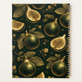 Emerald Fig Planner Cover Gold Botanical Accents  (Achterkant)